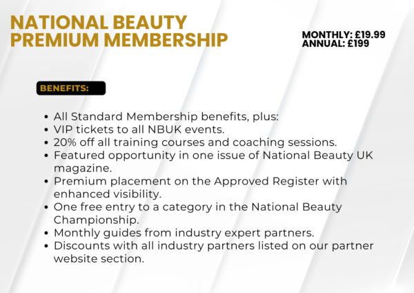 National Beauty Premium Membership - ANNUAL